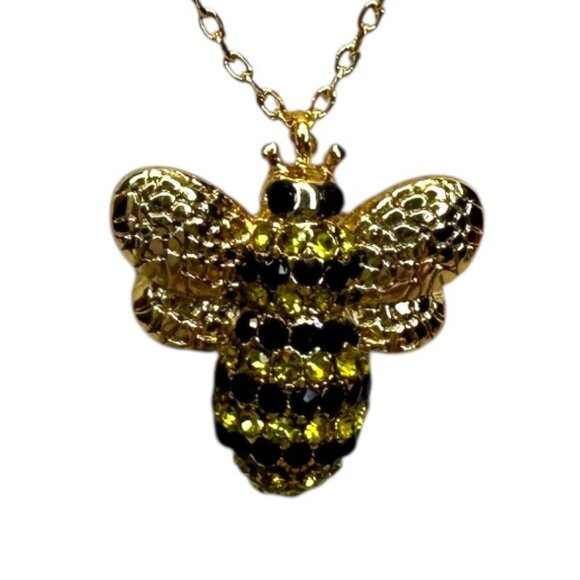 Kate Spade New York Picnic Perfect Pavé Bee pendant necklace (NWT) - Picture 2 of 3
